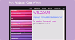 Desktop Screenshot of mrsfalcianosclass.weebly.com