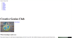 Desktop Screenshot of creativegeniusclub.weebly.com