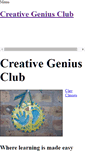 Mobile Screenshot of creativegeniusclub.weebly.com