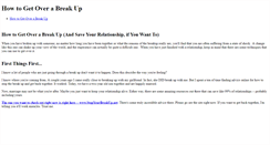 Desktop Screenshot of howtogetoverabreakup.weebly.com