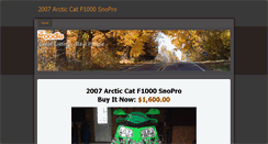Desktop Screenshot of 2007arcticcatf1000snopro.weebly.com
