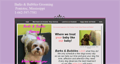 Desktop Screenshot of barksbubblesgrooming.weebly.com