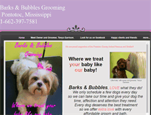 Tablet Screenshot of barksbubblesgrooming.weebly.com