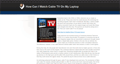 Desktop Screenshot of howcaniwatchcabletvonmylaptop.weebly.com