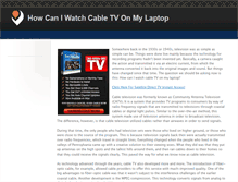 Tablet Screenshot of howcaniwatchcabletvonmylaptop.weebly.com