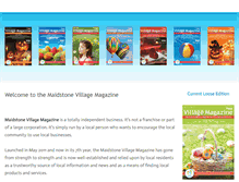 Tablet Screenshot of maidstonevillagemagazine.weebly.com