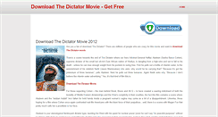 Desktop Screenshot of download-thedictator-movie.weebly.com