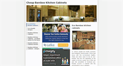 Desktop Screenshot of cheapbambookitchencabinets.weebly.com