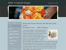 Tablet Screenshot of karensexquisitedesigns.weebly.com