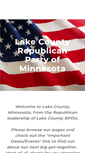 Mobile Screenshot of lakecountyrepublicans.weebly.com