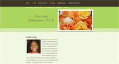 Desktop Screenshot of firstladysymposium.weebly.com