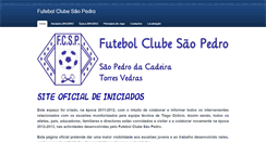 Desktop Screenshot of fcsaopedro.weebly.com