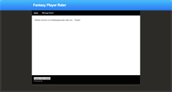 Desktop Screenshot of fantasyplayerrater.weebly.com