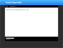Tablet Screenshot of fantasyplayerrater.weebly.com