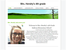 Tablet Screenshot of hendry4thgrade.weebly.com