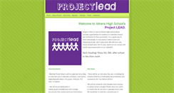 Desktop Screenshot of ahsprojectlead.weebly.com