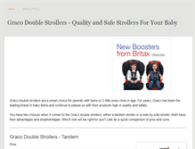 Tablet Screenshot of gracodoublestrollers.weebly.com