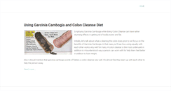 Desktop Screenshot of garcinia-cambogia-and-colon-cleanse.weebly.com
