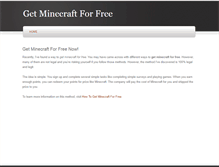 Tablet Screenshot of getminecraftforfree.weebly.com
