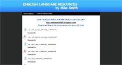 Desktop Screenshot of englishlanguageresources.weebly.com