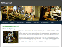 Tablet Screenshot of 40kpapercraft.weebly.com