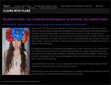 Tablet Screenshot of clairewithflare.weebly.com