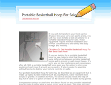Tablet Screenshot of portable-basketball-hoop-for-sale-cheap-basketball-hoop-sale.weebly.com