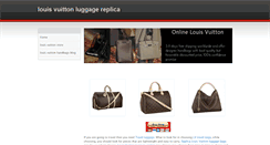 Desktop Screenshot of louisvuittonluggagereplica.weebly.com