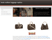 Tablet Screenshot of louisvuittonluggagereplica.weebly.com