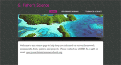 Desktop Screenshot of gfisherscience.weebly.com