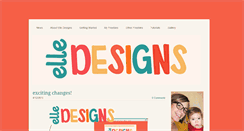 Desktop Screenshot of elle-designs.weebly.com