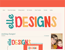 Tablet Screenshot of elle-designs.weebly.com