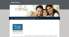 Desktop Screenshot of magicholidays.weebly.com