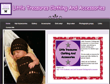 Tablet Screenshot of littletreasuresclothingandacc.weebly.com