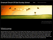 Tablet Screenshot of emanuelchurchofgodsundayschool.weebly.com