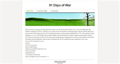 Desktop Screenshot of 91daysofwar.weebly.com
