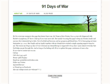 Tablet Screenshot of 91daysofwar.weebly.com