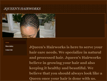 Tablet Screenshot of jqueenhair.weebly.com