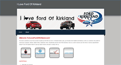 Desktop Screenshot of ilovefordofkirkland.weebly.com