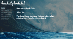 Desktop Screenshot of beachcitybookclub.weebly.com