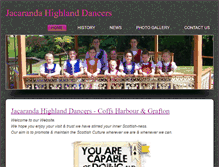 Tablet Screenshot of jacarandahighlanddancers.weebly.com