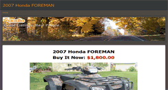 Desktop Screenshot of 2007hondaforeman.weebly.com