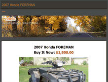 Tablet Screenshot of 2007hondaforeman.weebly.com