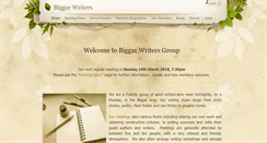 Desktop Screenshot of biggarwriters.weebly.com