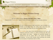 Tablet Screenshot of biggarwriters.weebly.com