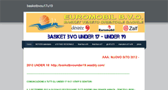 Desktop Screenshot of basketbvou17u19.weebly.com