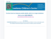 Tablet Screenshot of leelanauchildrenscenter.weebly.com