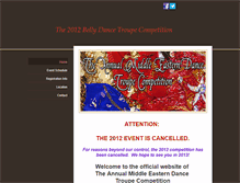 Tablet Screenshot of bellytroupecompetition.weebly.com