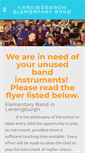 Mobile Screenshot of lansingburghelementaryband.weebly.com