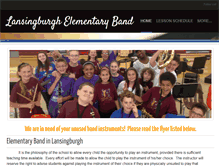 Tablet Screenshot of lansingburghelementaryband.weebly.com